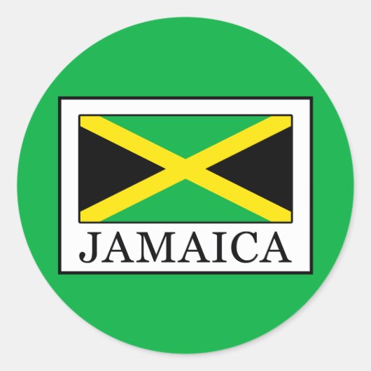 Jamaica Ronde Sticker (Voorkant)