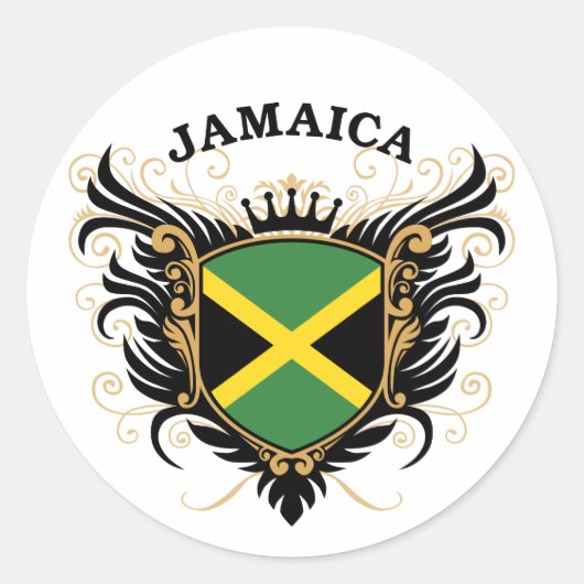 Jamaica Ronde Sticker (Voorkant)