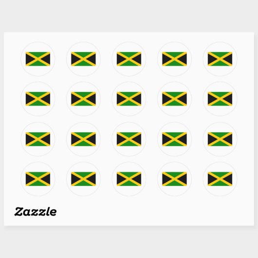 Jamaica Ronde Sticker (Vel)