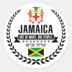 Jamaica Ronde Sticker