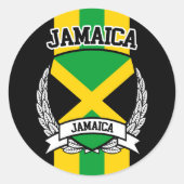 Jamaica Ronde Sticker (Voorkant)