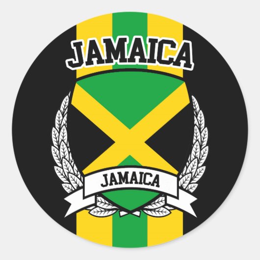 Jamaica Ronde Sticker (Voorkant)