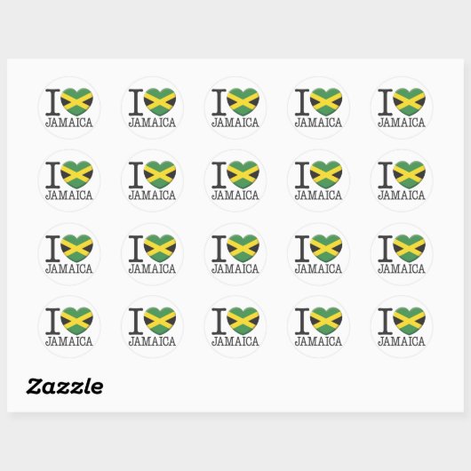 Jamaica Ronde Sticker (Vel)