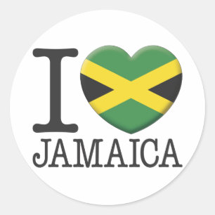 Jamaica Ronde Sticker