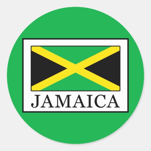 Jamaica Ronde Sticker (Voorkant)