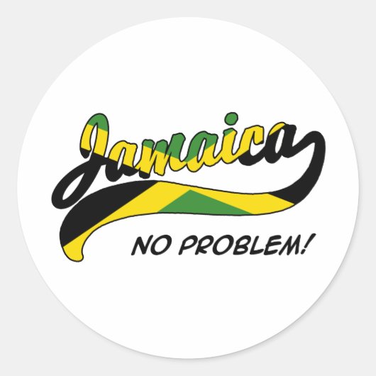 Jamaica Ronde Sticker (Voorkant)