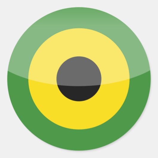 jamaica ronde sticker (Voorkant)