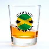 Jamaica Ronde Tekst Jamaicaanse vlag Shot Glas