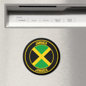 Jamaica Round Emblem Magneet (Insitu (Vaatwasser))