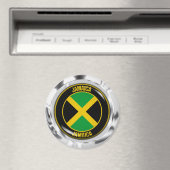 Jamaica Round Emblem Magneet (Insitu (Vaatwasser))