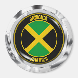 Jamaica Round Emblem Magneet