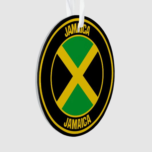 Jamaica Round Emblem Ornament (voorkant)