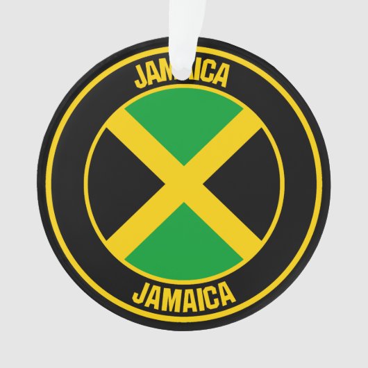 Jamaica Round Emblem Ornament (voorkant)