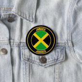 Jamaica Round Emblem Ronde Button 7,6 Cm (In situ)