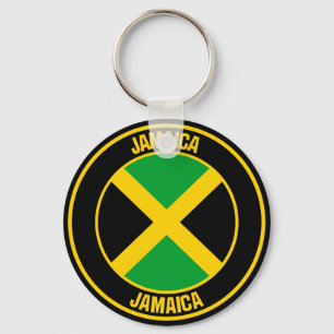 Jamaica Round Emblem Sleutelhanger