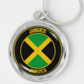 Jamaica Round Emblem Sleutelhanger (Voorkant)