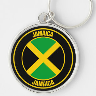 Jamaica Round Emblem Sleutelhanger