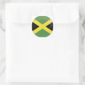Jamaica Round Icon Flag Vierkante Sticker (Tas)