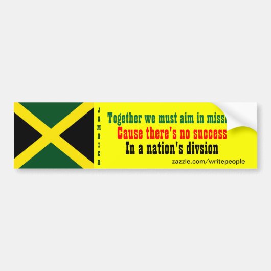 Jamaica samen bumperstickers (Voorkant)