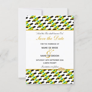 JAMAICA Save Date Wedding Celebration Invitation Save The Date