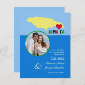 Jamaica Save the Date Foto Aankondiging (Voorkant / Achterkant)