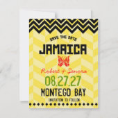 JAMAICA Save the Date Linen Paper (Voorkant)
