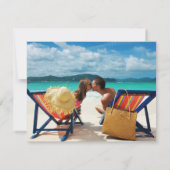 JAMAICA Save the Date Linen Paper (Achterkant)