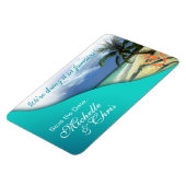 Jamaica Save The Date (smaragdgroene wateren) Magneet (Linkerzijde)