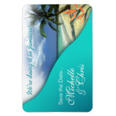 Jamaica Save The Date (smaragdgroene wateren) Magneet (Verticaal)