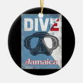 Jamaica  scuba duikmasker keramisch ornament (Voorkant)