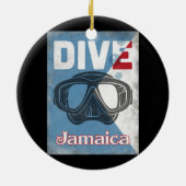 Jamaica  scuba duikmasker keramisch ornament (Achterkant)