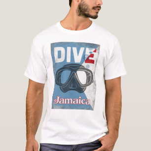 Jamaica scuba duikmasker t-shirt