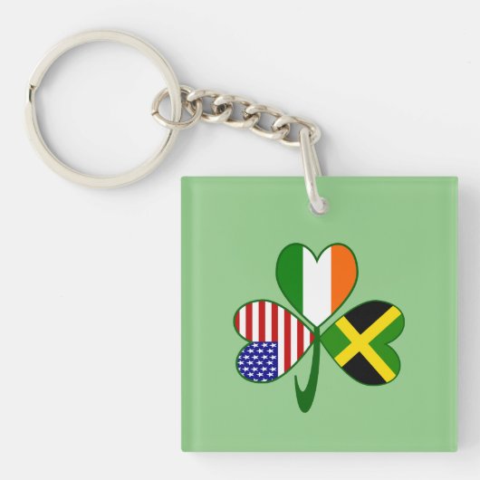 Jamaica Shamrock Sleutelhanger (Voorkant)