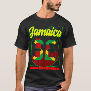 Jamaica Shirt, Jamaica 62 Jamaicaanse Vlaggenontwe T-shirt
