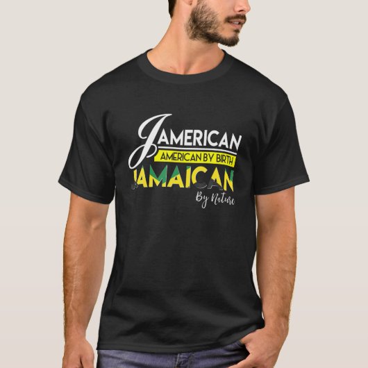 Jamaica Shirt Jamericaan Jamaicaan Amerikaans Jama (Voorkant)