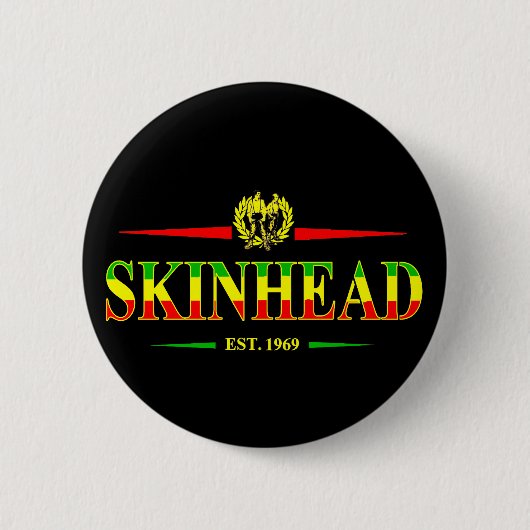 Jamaica Skinhead 1969 Ronde Button 5,7 Cm (Voorkant)