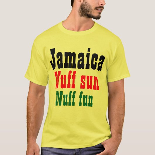 Jamaica slogan t-shirts (Voorkant)
