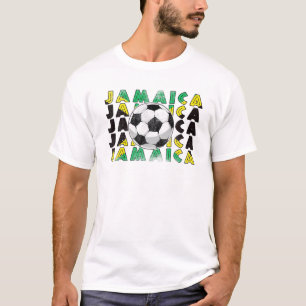 Jamaica Soccer Team Support Jamaica Flag T-shirt