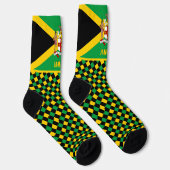 Jamaica Sokken, Embleem, Jamaicaanse vlag mode Sokken (Rechts)