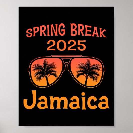 Jamaica Spring Break 2025 Familie Vakantie Strand  Poster (Voorkant)