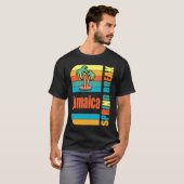 Jamaica Spring Break High School Retro Beach Graph T-shirt (Voorkant volledig)