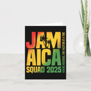 Jamaica Squad 2025 Afstuderen Trip Familie Vakanti Kaart