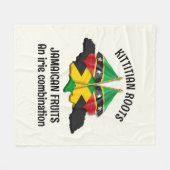 JAMAICA ST KITTS Irie Combinatie Fleece Deken (Voorkant (Horizontaal))