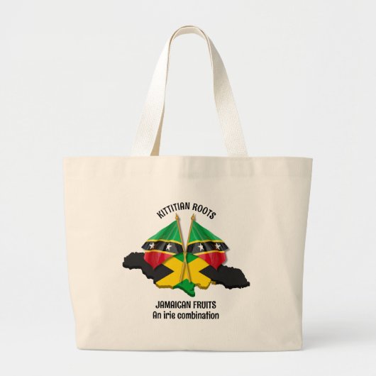 JAMAICA ST KITTS Irie Combinatie Grote Tote Bag (Voorkant)