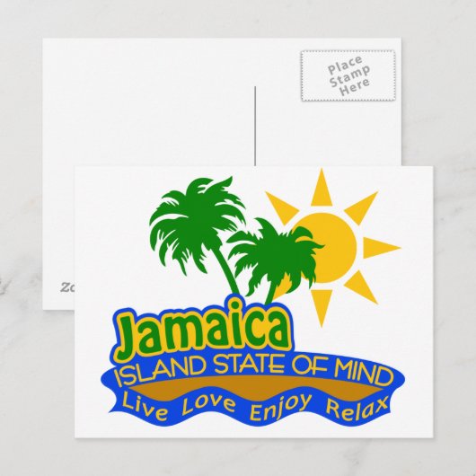 Jamaica State of Mind briefkaart (Voorkant / Achterkant)