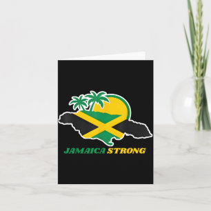 Jamaica Sterk Ik Hou Van Jamaicaanse Vlag Hart Vro Kaart