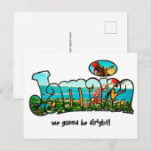 Jamaica Sterke Ansichtkaart Briefkaart (Voorkant / Achterkant)