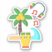 Jamaica Sticker (Voorkant)