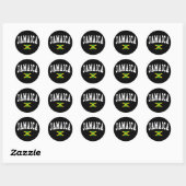 Jamaica Stijl Ronde Sticker (Vel)