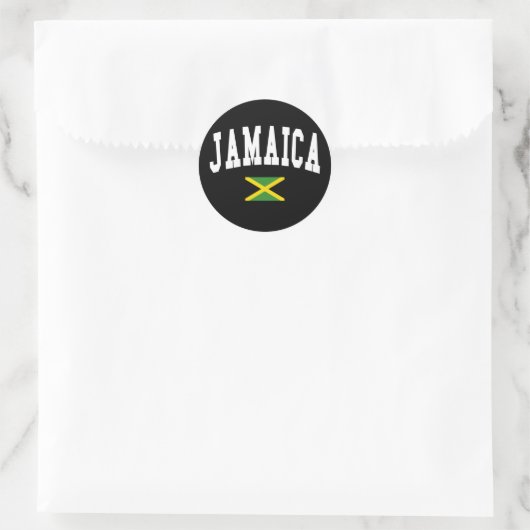 Jamaica Stijl Ronde Sticker (Tas)